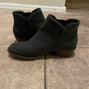 WORN ONCE. Charcoal ankle booties